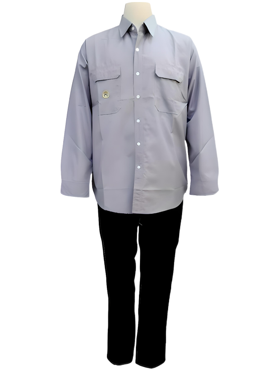 Heavy-duty flame-resistant work logo